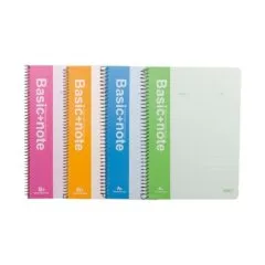 DELI SPIRAL SOFT COVER RULED NOTEBOOK A5/80P-LINE - ASSORTED COLOURS