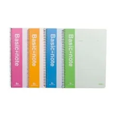 DELI SPIRAL SOFT COVER RULED NOTEBOOK A5/100P-LINE - ASSORTED COLOURS