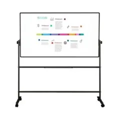 DELI 2-SIDED MAGNETIC EASEL WHITEBOARD 900X1800MM 48INX72IN