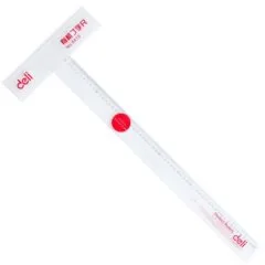 DELI TECHNICAL RULER 60CM TRANSPARENT 240X663MM
