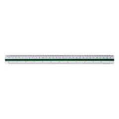 DELI ABS SCALE RULER 30CM 6 SCALE-RATE (6 SCALE INCLUDE: 1:100, 1:200, 1:250, 1:300, 1:400, 1:500)