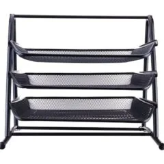 DELI 3-TIER MESH FILE TRAY