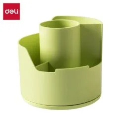 DELI ROTATING PEN HOLDER Φ125 x125 x 110MM - GREEN