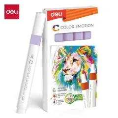 DELI ACRYLIC MARKER LAVENDER 6 PCS BOX (COLOUR CODE 149)