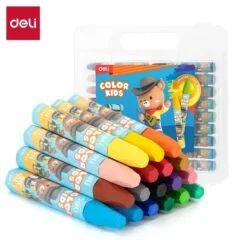 DELI GENIUS OIL PASTEL HEXAGONAL BARREL18 COLOURS