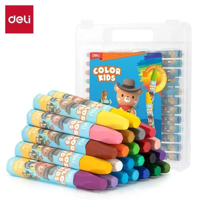 DELI GENIUS OIL PASTEL HEXAGONAL BARREL 24 COLOURS — image 1