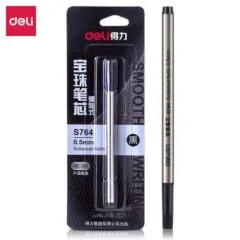 DELI PEN REFILL BULLET TIP 0.5MM BLACK FOR S158