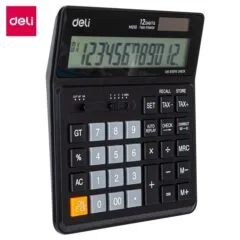 DELI 120-CHECK TAX CALCULATOR 12-DIGIT BLACK