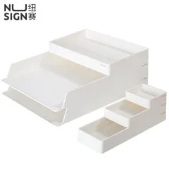 DELI NUSIGN DESK ORGANIZER WHITE 6 COMP