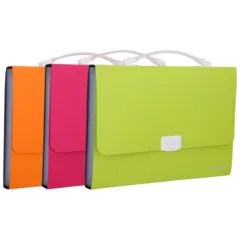 DELI EXPANDING FILE BUCKLED W/HANDLE A4 7P 4C
