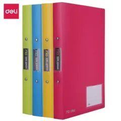 DELI PP 0.7 IN 2 O - RING BINDER A4 4C ASSORTED