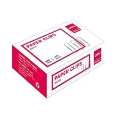 DELI PAPER CLIPS 33MM 100 PCS PER BOX
