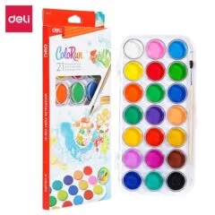 DELI WATERCOLORS 21 PCS WITH BRUSH