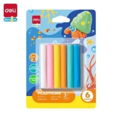 DELI GENIUS PLASTICINE 6 COLOURS