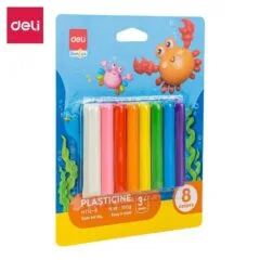 DELI GENIUS PLASTICINE 8 COLOURS
