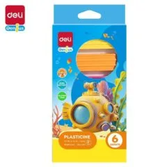 DELI GENIUS PLASTICINE 6 COLOURS