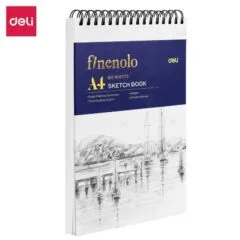 DELI SPIRAL SKETCH BOOK A4 160G 60SHEETS