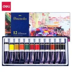 DELI FINENOLO WATERCOLOURS SET 12 PCS 12ML
