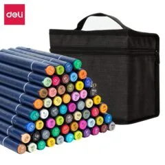DELI FINENOLO TWIN SKETCH MARKERS 60 COLOURS BAG SET