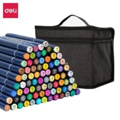DELI FINENOLO TWIN SKETCH MARKERS 80 COLOURS BAG SET