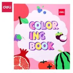 DELI COLOURING BOOK ASSORTED 210X180MM 12SHEETS
