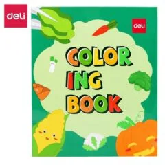 DELI COLOURING BOOK ASSORTED 210X180MM 12SHEETS