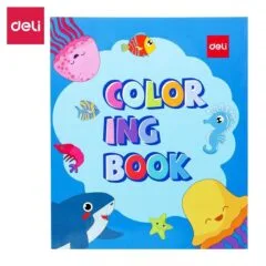 DELI COLOURING BOOK ASSORTED 210X180MM 12SHEETS