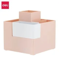 DELI LINFINI PEN HOLDER Φ120 x120 x 123MM - PINK