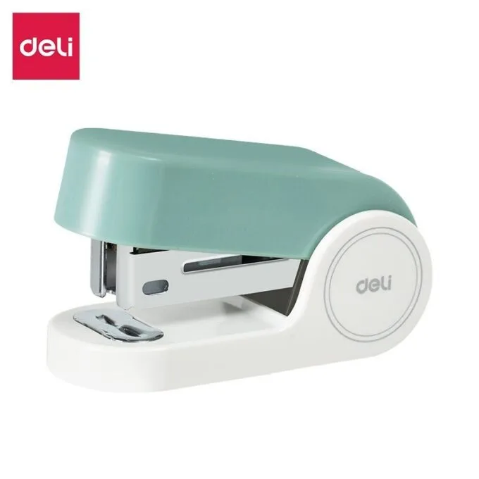 DELI LINFINI MINI STAPLER 15 SHEETS 24/6 & 26/6 GREEN — image 1