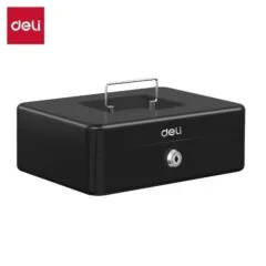 DELI CASH BOX 8.5X25X18CM BLACK