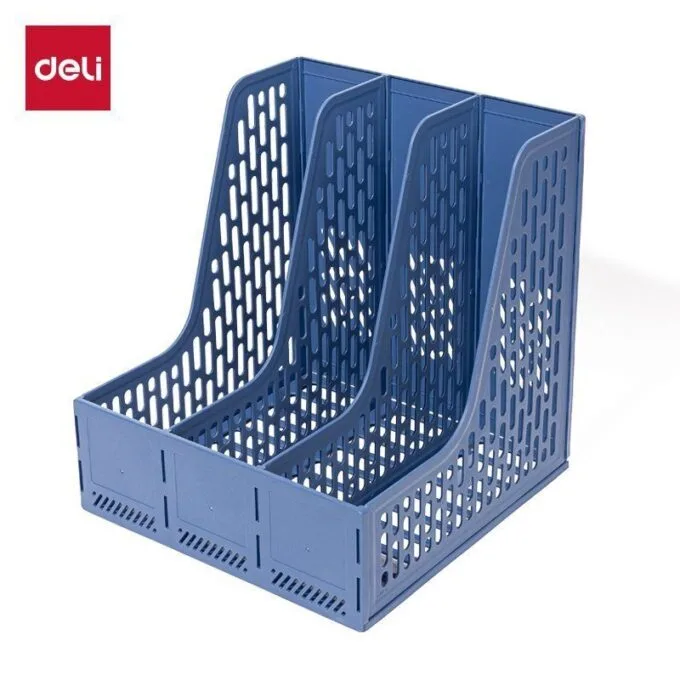 DELI PP 3-COMP. MAGAZINE HOLDER BLUE — image 1