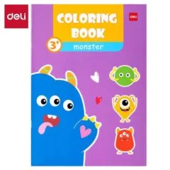 DELI COLOURING BOOK ASSORTED 210X297MM 8 SHEETS