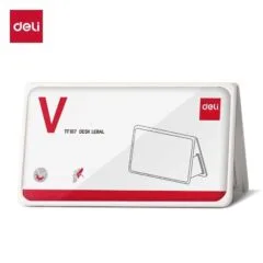 DELI MAGNETIC TABLE CARD FRAME 158X60X85MM WHITE
