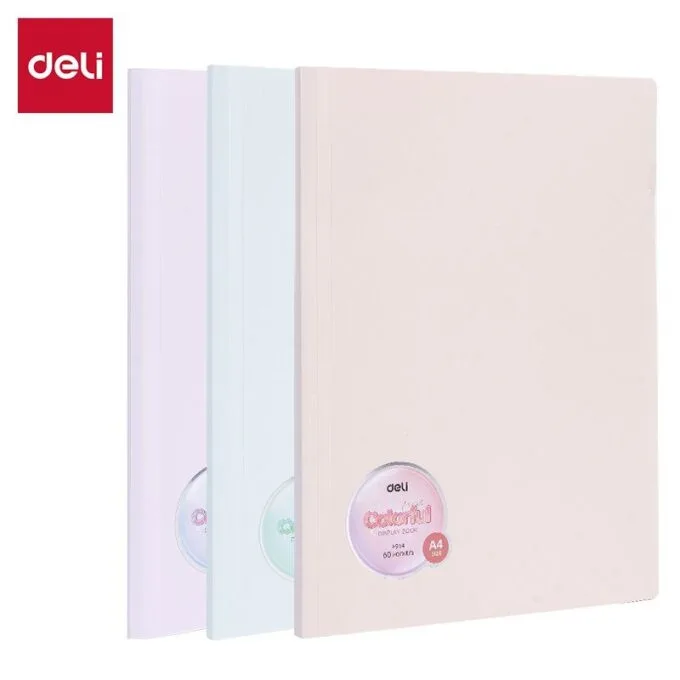 DELI DISPLAY BOOK A4 60P 3C ASSORTED — image 1