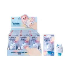 SQUISHY CORRECTION TAPE CAT DESIGN 15PCS DISPLAY