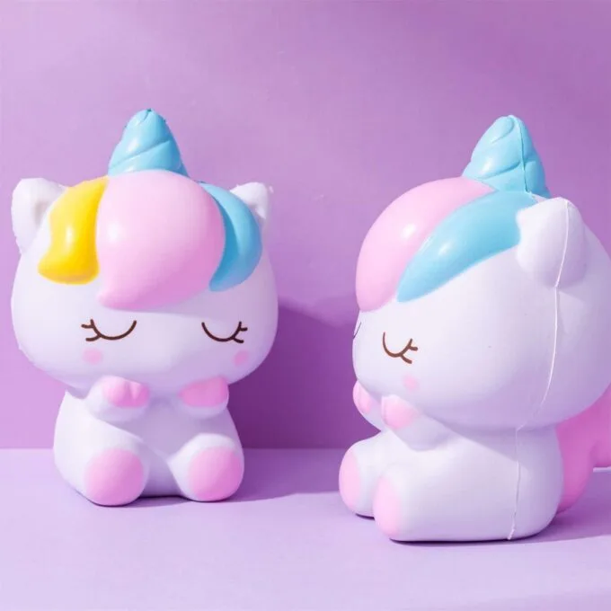 SQUISHY DOLL IN NET UNICORN DESIGN — image 1