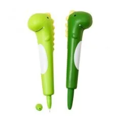 SQUISHY GEL INK ROLLER - BLUE - FINE TIP (0.5MM) DINOSAUR DESIGN 36PCS DISPLAY