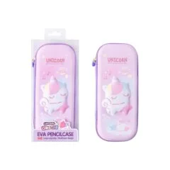 SQUISHY PENCIL CASE UNICORN DESIGN