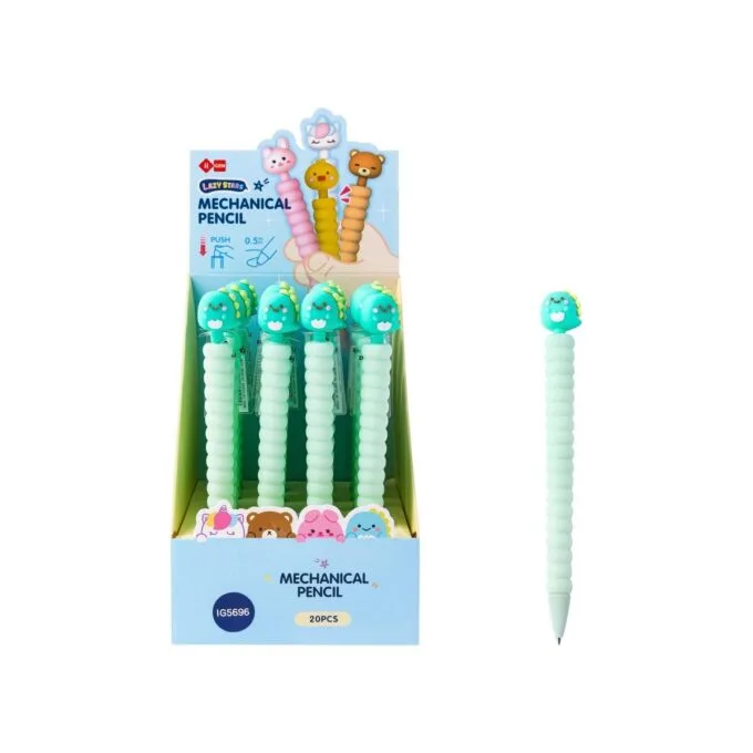 SQUISHY MECHANICAL PENCIL 0.5MM 20PCS DISPLAY DINOSAUR DESIGN — image 1