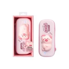 SQUISHY PENCIL CASE PIG DESIGN