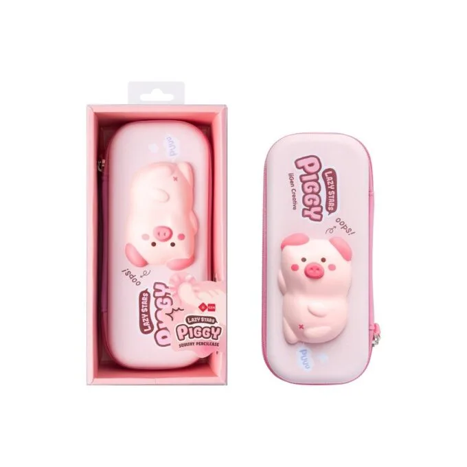 SQUISHY PENCIL CASE PIG DESIGN — image 1