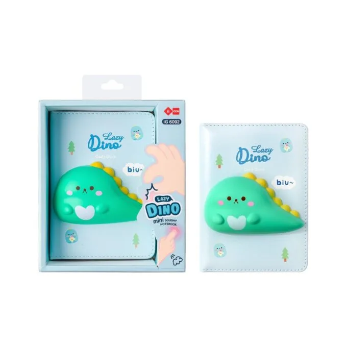SQUISHY MINI NOTEBOOK 96 SHEETS DINOSAUR DESIGN — image 1