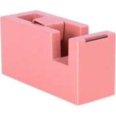 DELI TAPE DISPENSER 111X43X58MM LIGHT RED