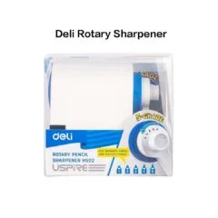 DELI MECHANICAL ROTARY PENCIL SHARPENER WHITE