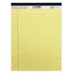 GOLDEN PRIME - A4 SIZE PREMIUM LEGAL PAD - 50 SHEETS - YELLOW