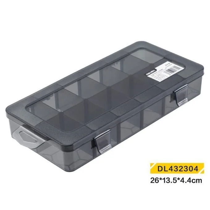 DELI STORAGE BOX 260X135X44MM BLACK — image 1
