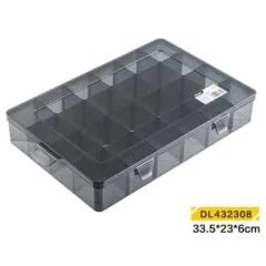 DELI STORAGE BOX 325X230X60MM BLACK