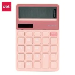 DELI NUSIGN CALCULATOR 12-DIGIT - PINK