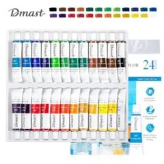 DELI DMAST WATERCOLOURS SET 24 PCS 12ML