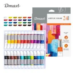 DELI DMAST ACRYLIC COLOURS - 24 COLOURS - 12ML TUBES